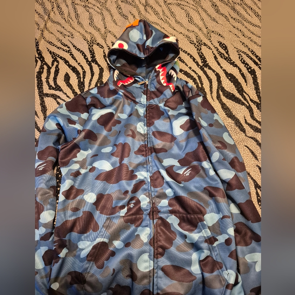 Blue Camouflage Men's Jacket